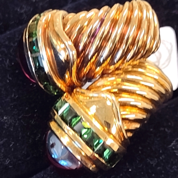 18K David Yurman Embedded Jeweled Exquisite Earrings 🎁 - Picture 3 of 12